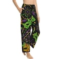 thumbnail image 2 of Balery Carnival Mardi Gras3 print Women's Pajama Pants,Ultra Lightweight Pjs,Lounge Pant-Large, 2 of 9