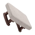thumbnail image 1 of bedienty Rectangle Footstool Wooden Leg Space Efficient Footrest Multiuse Ottoman When Changing Shoes Footstool Or Storage Bench. Plain Color 41x30x18cm, 1 of 6