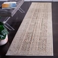 thumbnail image 2 of SAFAVIEH Princeton Ema Geometric Runner Rug, Ivory/Blue, 2'7" x 10', 2 of 8