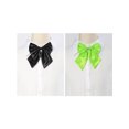 thumbnail image 4 of INSPIRE CHIC Women's Pre-tied Bowknot Adjustable Neck Strap Cute Bowtie 2 Pcs Black&Green, 4 of 6