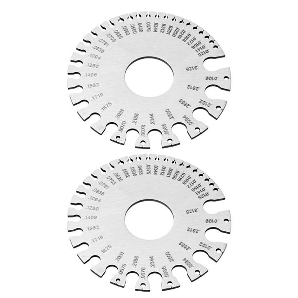 Medidor De Espesor Comprobación Del Diámetro Del Alambre, Láminas De Acero Inoxidable Medidor De Espesor De Soldadura Datos Precisos, Calibre De Metal Material De Acero
