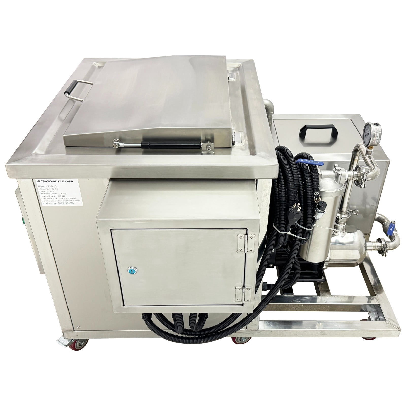 220V 1-Phase Engine Cylinder Industrial Ultrasonic Cleaner Automotive DPF Cleaning Machine