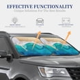 thumbnail image 4 of Balery Beach Parasol para parabrisas de coche de 2 piezas | Parasol plegable para parabrisas delantero de coche para la mayoría de sedanes-Small, 4 of 6