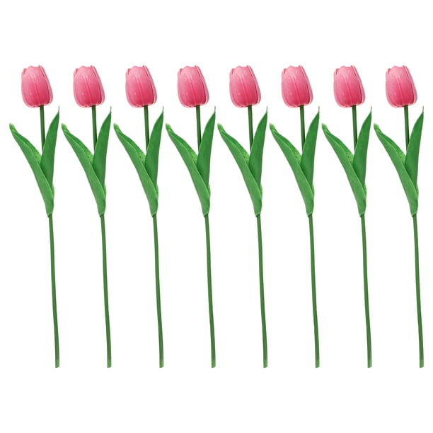 8 piezas de tulipanes artificiales para decorar arreglos florales.