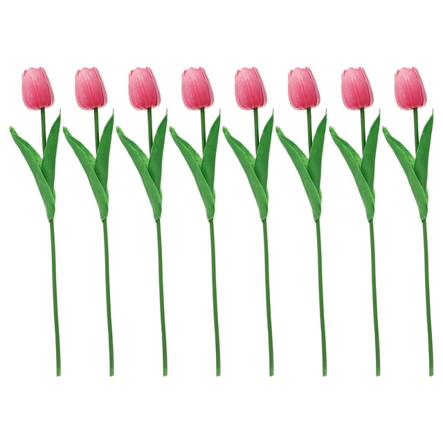 Miangastore 8Pcs Artificial Tulip Ornaments Flower Adorns DIY Flower Arrangement Props