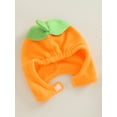 thumbnail image 5 of Newborn Infant Boys Girls Halloween Outfits Unisex Baby Pumpkin Jumpsuit Clothes Set 2pcs Romper + Hat, 5 of 7