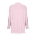 thumbnail image 6 of Jtjvou Lightweight Cardigan for Women Plus Siz High Low Hem Tops Open Front Long Sleeve Casual Loose Breathable Cover Ups Dusters Trendy Soft Thin Cardigans Pink M, 6 of 8