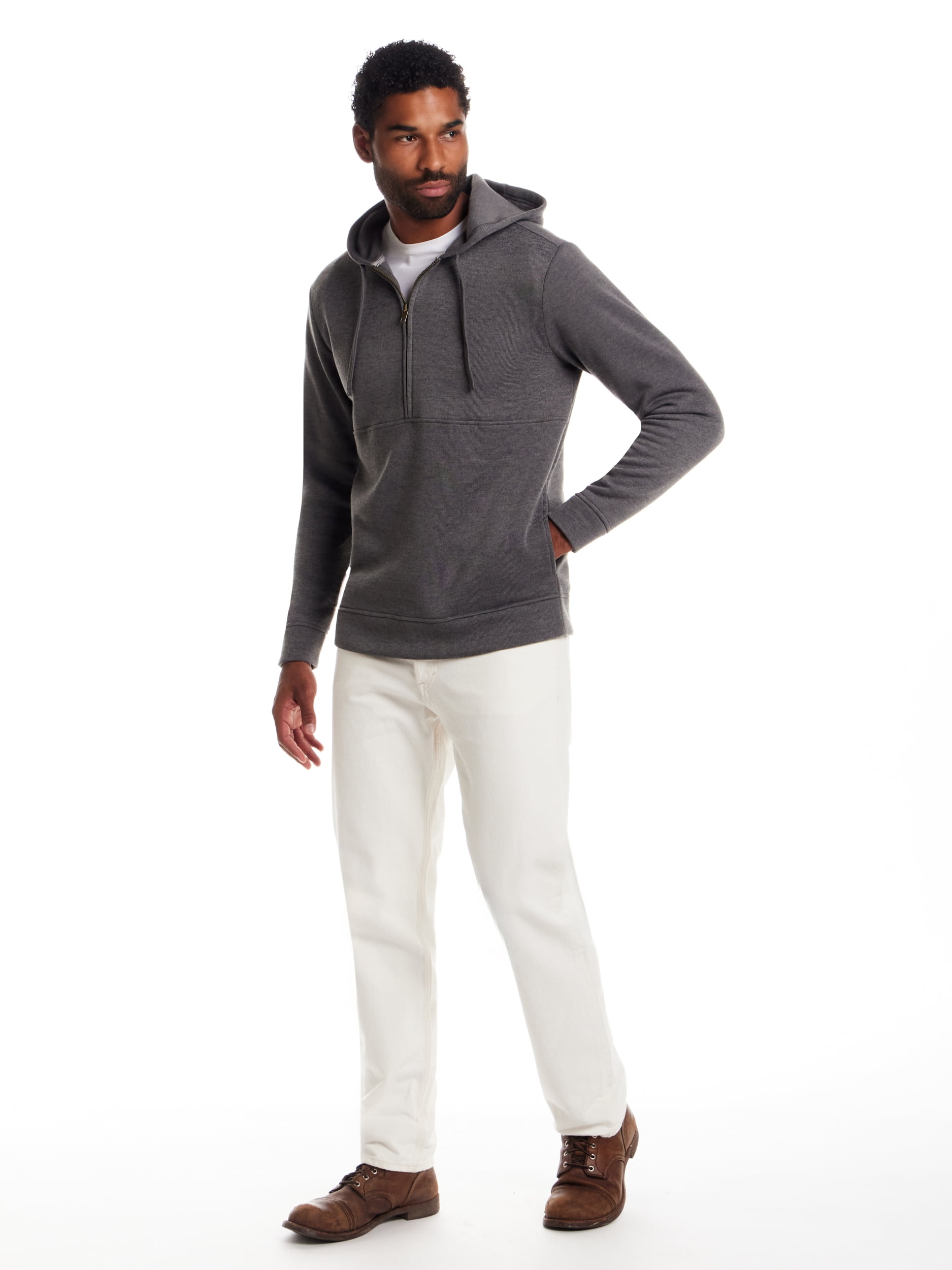 Frontier Threads Men's Long Sleeve Half Zip Pullover Hoody