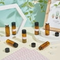 thumbnail image 4 of 30 Pcs Amber Glass Bottle Amber Glass Bottle Small Oil Vial Sample Bottles 15ml(0.51fl. oz) with Screw Caps for Essential Oils Chemicals Perfumes Dark Goldenrod 0.86x2.5Inch diy, 4 of 9