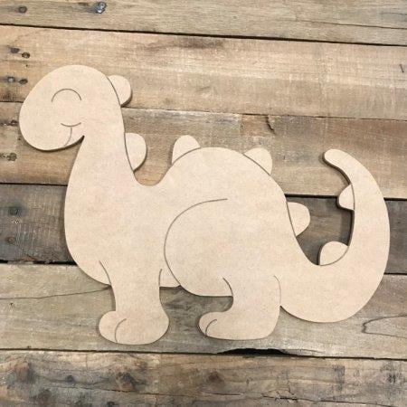 wooden dinosaur to paint