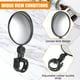 thumbnail image 4 of Scienceny Espejos traseros artesanales exquisitos para ciclistas, espejos universales para bicicleta, fáciles de instalar, 2 pack/lote Accesorios para motos, 4 of 6