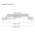 thumbnail image 2 of Uxcell U Shaped Connector Bracket, 100mm x 20mm 304 Stainless Steel, 2 of 5