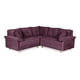 thumbnail image 2 of Sala Esquinera De Velvet Morado Modelo Elton, 2 of 8