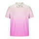 thumbnail image 4 of Camisa Casual de Impresión de Gradiente de los Hombres, Top de Solapa de Manga Corta en Tela de Malla Ligera para el Aire Libre Y el Ocio, Blusa de Suéter Elegante, 4 of 9