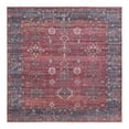 thumbnail image 4 of Unique Loom Maahru Collection Area Rug - Blood Moon (7' 10" Square Antique Red/Blue), 4 of 7