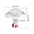 thumbnail image 2 of Unique Bargains Boutons d'Arcade ABS Transparence Boîte Octogonale Convexe Ronde pour Console de Jeu DC 12V Blanc, 2 of 7