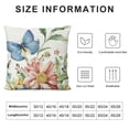 thumbnail image 5 of PHYHOO  Garden Floral Pillow Covers Flower Leaves Decorative Pillows Case Polyester Linen Cushion Covers for Couch Sofa Garden Patio Decor, 5 of 5