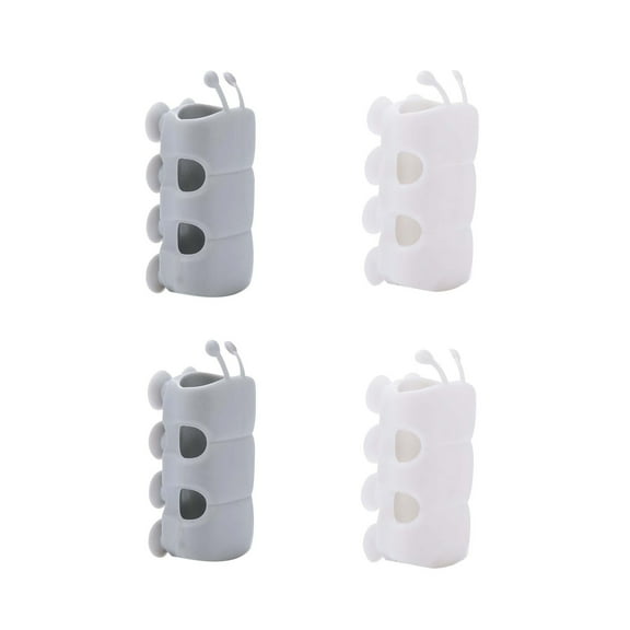 Suction Cup Shower Head Holder,No Drill Shower Bracket,Adjustable Shower Head Mount,Strong Grip Suction Base,Universal Shower Head Support,Easy Installation,Stable Bathroom Shower Accessory - 4PCS