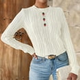 thumbnail image 5 of GUACER Pullover Sweaters for Women Strawberry Embroidered Cable Knit Cute Crewneck Long Sleeve Tops for Fall & Winter, 5 of 6