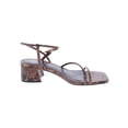 thumbnail image 3 of Marc Fisher LTD Womens Jiny 2 Leather Dress Sandals Brown 6 Medium (B,M), 3 of 3