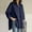Navy, variant on Womens Plus Size Top Curvy Fit Relaxed Fit Oversized Top with Patch Pocket Roll Up Sleeve for Home Office or Daily Comfort,Black XXXXL