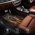 thumbnail image 4 of Sikiie Romantic Flower Astronaut Couple Car Foot Mat Set of 4 Pieces Basics Universal Fit Rubber Carpet Floor Mats For Car SUV Van & Truck, 26.8"L x 17.3"W (Front), 13"L x 17.3"W(Rear), 4 of 6