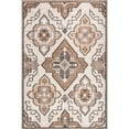 thumbnail image 4 of nuLOOM Kalilah Medallion SplashGuard Machine Washable Area Rug, 9' x 12', Kalilah Ivory, 4 of 11