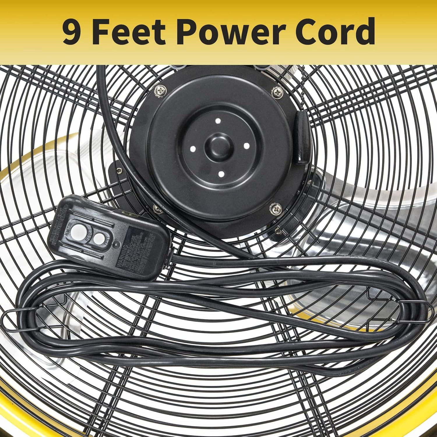 20-Inch Outdoor Misting Fan with Pedestal Stand, 4400 CFM, IP44 Enclosed Motor, Detachable Mist Spray Kit, 9ft Cord & GFCI Plug, 120-Degree Tilted Head, UL Outdoor Approved