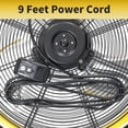 thumbnail image 7 of 20-Inch Outdoor Misting Fan with Pedestal Stand, 4400 CFM, IP44 Enclosed Motor, Detachable Mist Spray Kit, 9ft Cord & GFCI Plug, 120-Degree Tilted Head, UL Outdoor Approved, 7 of 7