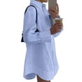thumbnail image 7 of QQZ Womens Button Down Shirt Dresses Casual Long Sleeve Collared Shirts Oversized Blouse Tops 2026, 7 of 7