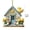 C, variant on 3D Easter House Ornament, Easter Garden Wall Decor with Flowers Eggs and Hearts, Acrylic Holiday Decoration for Front Porch Entryway and Spring Home Display, Cute Easter Gift Accent