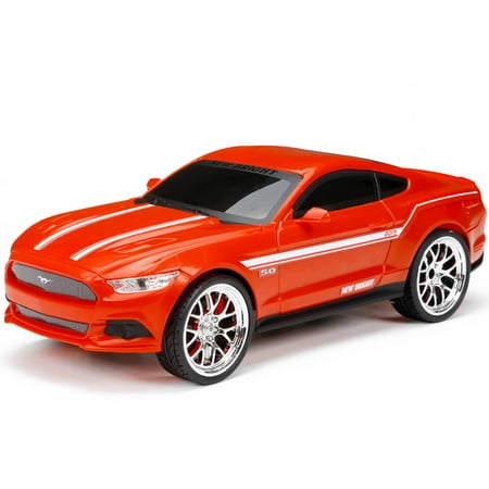 New Bright 1:16 Full-Function Mustang R/C Car, Red