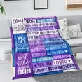 thumbnail image 3 of LHSHID 60th Birthday Gifts for Women Blanket 60th Birthday Decorations Women Men Throw Blanket Happy 1962 60th Birthday Gift Ideas for her Mom Wife 50x60in, 3 of 6