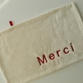 thumbnail image 4 of Face Cloth Wash Cloth Soft Hand Towel Water Absorption Alphabet Embroider Rectangle, 4 of 5
