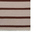 thumbnail image 5 of Rugsotic Carpets Eco-Friendly Woven Hand Woven Kilim Flat Weave Cream Red Contemporary Area Rug, 2'6''x10' Runner, Antimicrobial, 5 of 5