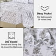 thumbnail image 3 of RUVANTI Flannel Sheets Full Size - 100% Cotton Double Brushed Bed Sheets Set, Deep Pockets 16 Inches, All Seasons Breathable & Extra Soft Full Sheets, Warm & Cozy, 4 Piece, Vintage Flora, 3 of 7