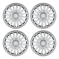 15" Set of 4 Wheel Covers Snap on Hubcaps Full Hub Caps Fit R15 Tire & Steel Rim (4 Pack)-Lacquer