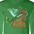 thumbnail image 4 of Inktastic Save the Rainforest with Basilisk Lizard on a Tree Long Sleeve T-Shirt, 4 of 5