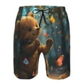 thumbnail image 3 of Logiee Cute Butterfly Bear Print Mens Swim Trunks Quick Dry Board Shorts,Breathable Hawaii Beach Shorts Swimwear Bathing Suits-XX-Large, 3 of 6