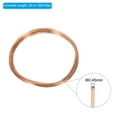 thumbnail image 2 of Uxcell 66 Feet Solid Bare Copper Wire 26 Gauge 99.9% Pure Copper Wire 0.45mm Soft Beading Wire, 2 of 6