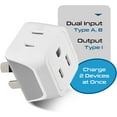 thumbnail image 3 of Ceptics CT-16 Australia, China Travel Adapter Plug - Type I (3-Pack), 3 of 8