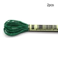 thumbnail image 2 of pitrice 2 Pieces Embroidery Threads Metallic Needle Crafts Knitting Supply Handcraft String Supplies Sewing Skeins Beautiful Decorations dark greenE699, 2 of 6