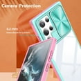 thumbnail image 5 of Compatible with Samsung Galaxy S22 Ultra Case with Built-in Screen Protector, Soft TPU Bumper Case for Samsung S22 Ultra Clear Phone Case Shockproof Anti-Scratch Transparent Cases (Blue Pink), 5 of 12