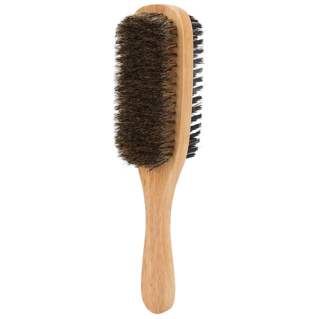 Cepillo de barba de doble cara para hombre, de gran tamaño, ergonómico, para limpieza del vello facial y modelado, para salón de belleza en casa.