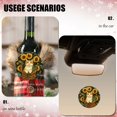 thumbnail image 4 of Funny Christmas Ornament,Sunflower - Surrounded Cat In Basket,Xmas Round Ceramic Pendant, 4 of 6
