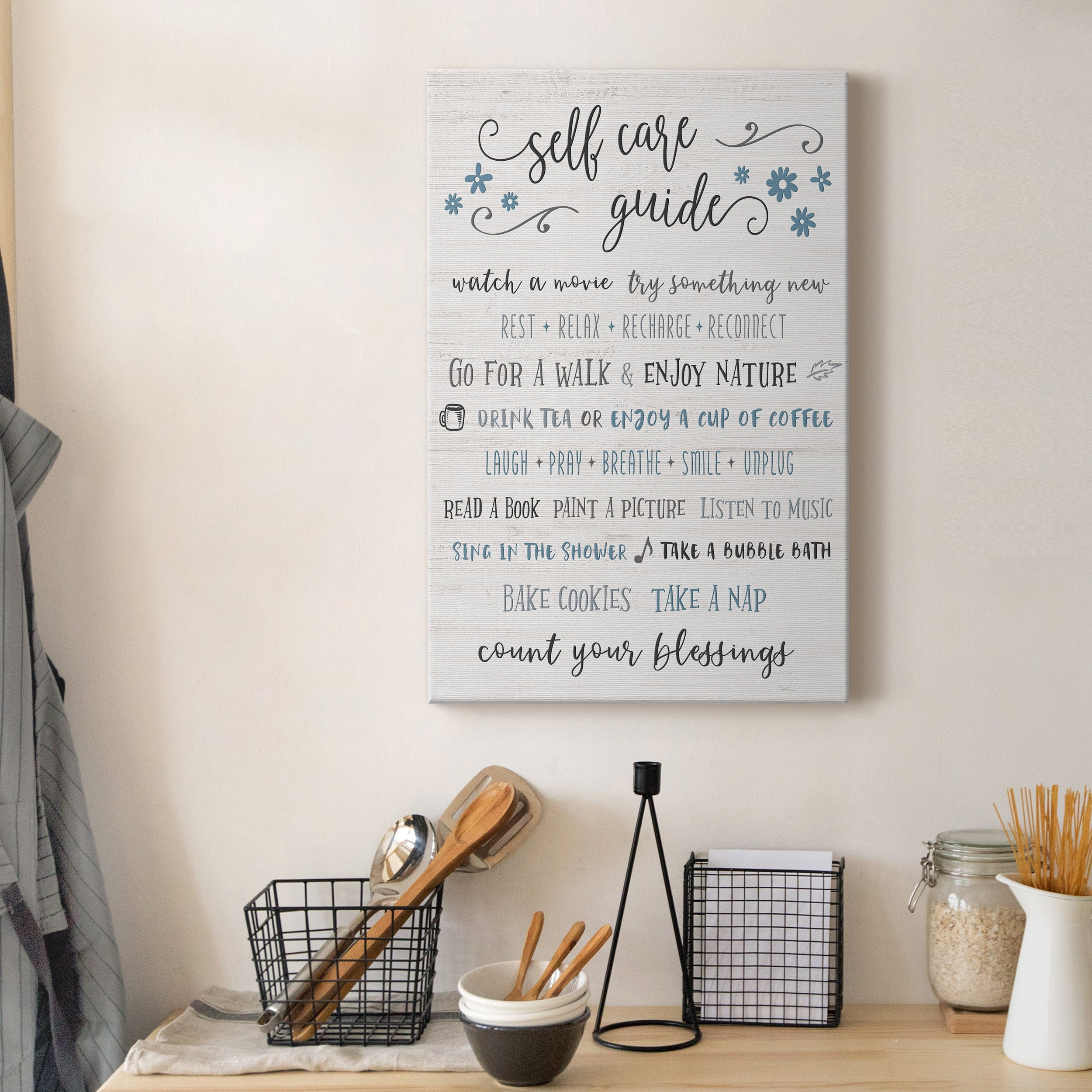 Guide to Self Care Premium Gallery Wrapped Canvas - Ready to Hang - 12 x 18