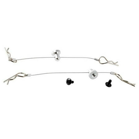 

2Pcs Anti-Lost Body Shell Wire Clip Pin with Screw Retainer for //Arram/Axial Ecx 1/10 RC Car Spare Silver