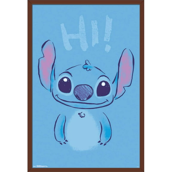 Disney Lilo and Stitch - Hi Wall Poster, 22.375" x 34", Framed