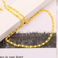 thumbnail image 3 of Copper Gold Plated Jewelry Fashion Versatile Necklace Women Chain Plain Clavicle Chain, 3 of 4