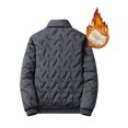 thumbnail image 2 of Fangasis Men's Winter Warm Jacket Long Sleeve Outwear Coat Mens Casual Overcoats Business H001 Gray 5XL, 2 of 9